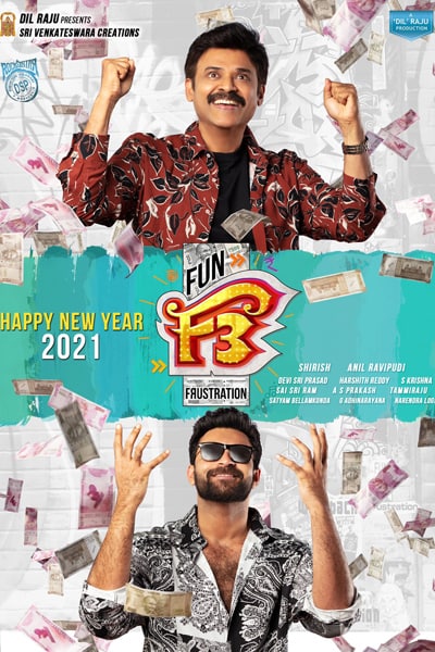 Download F3: Fun and Frustration (2022) Dual Audio {Hindi (HQ)-Telugu} Movie 480p | 720p | 1080p HDRip